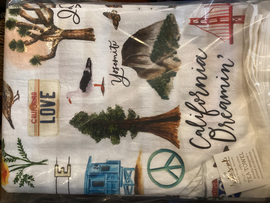 California Dreamin’ Tea Towel