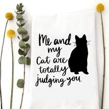 Me and My Cat Tea Towel