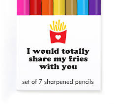 SHARE MY FRIES PENCILS