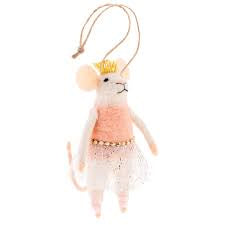 Felt Ornaments Ballerina Mice