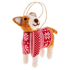 Felt Ornaments Holiday Hounds