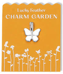 Lucky Feather - Charm Garden - Butterfly Charm - Silver