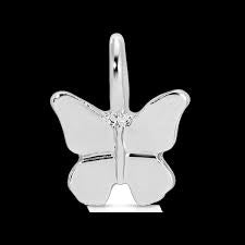 Lucky Feather - Charm Garden - Butterfly Charm - Silver