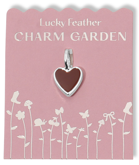 Lucky Feather - Charm Garden - Heart Charm - Silver