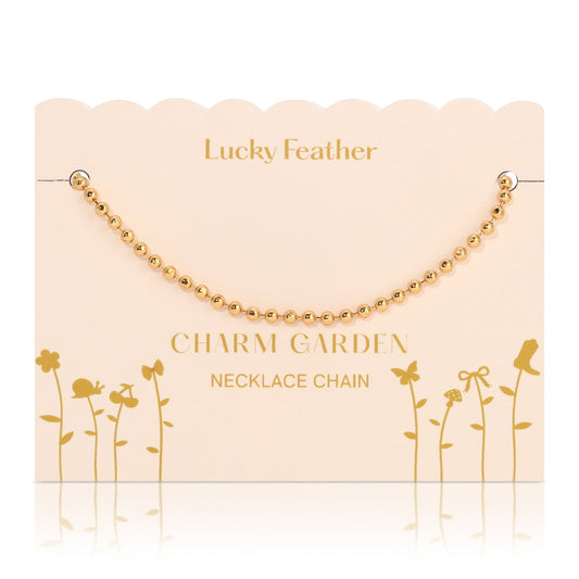 Lucky Feather - Charm Garden - Necklace Chain - Gold