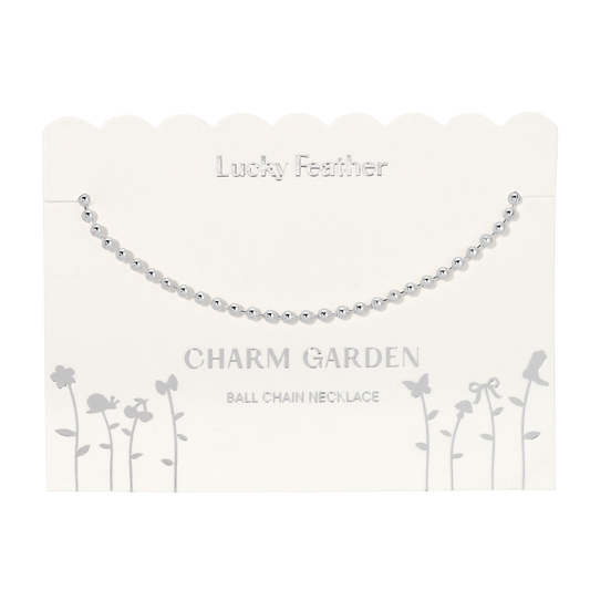 Lucky Feather - Charm Garden - Chain Necklace - Silver