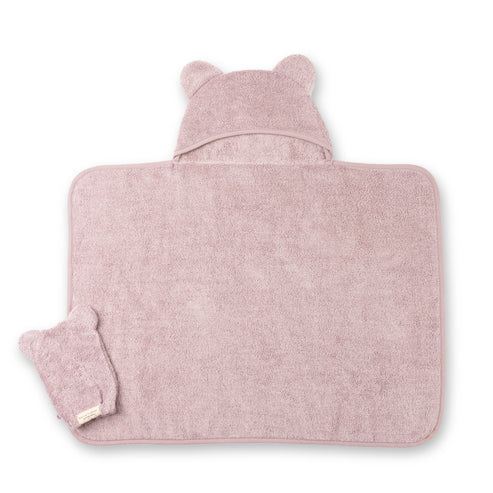 Bella Tunno - Hooded Towel & Wash Mitt Set - Orchid