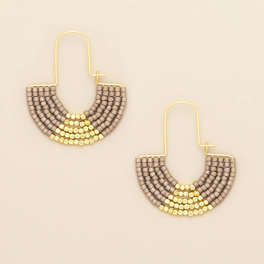 Chromacolor Miyuki U-Hoop Earring