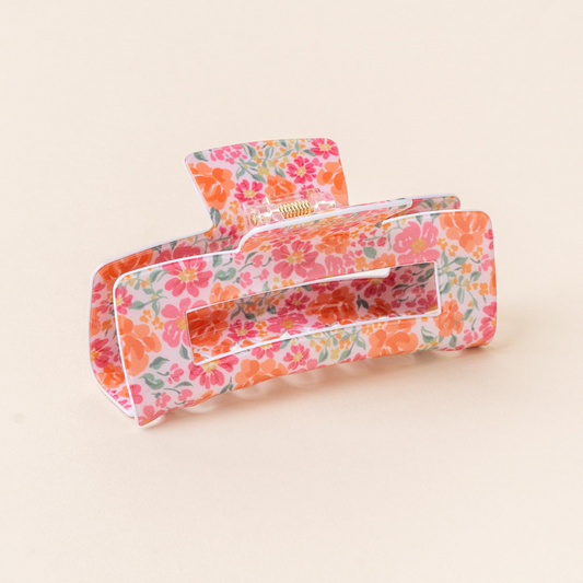 Claw Clip - Secret Garden Pink