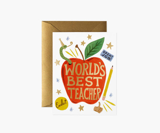 World’s Best Teacher Card