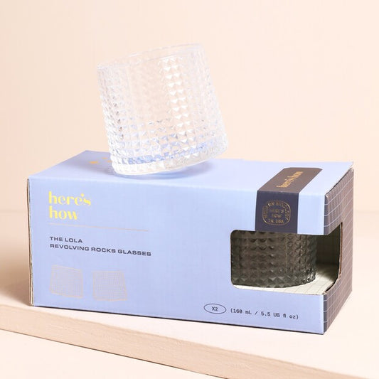 The Lola Rocks Glass Set of 2