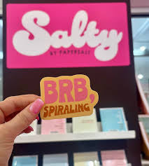 BRB Spiraling Sticker