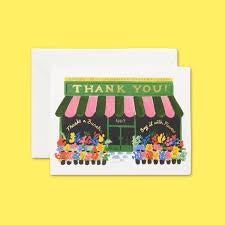 Flower Shop Thank You Card