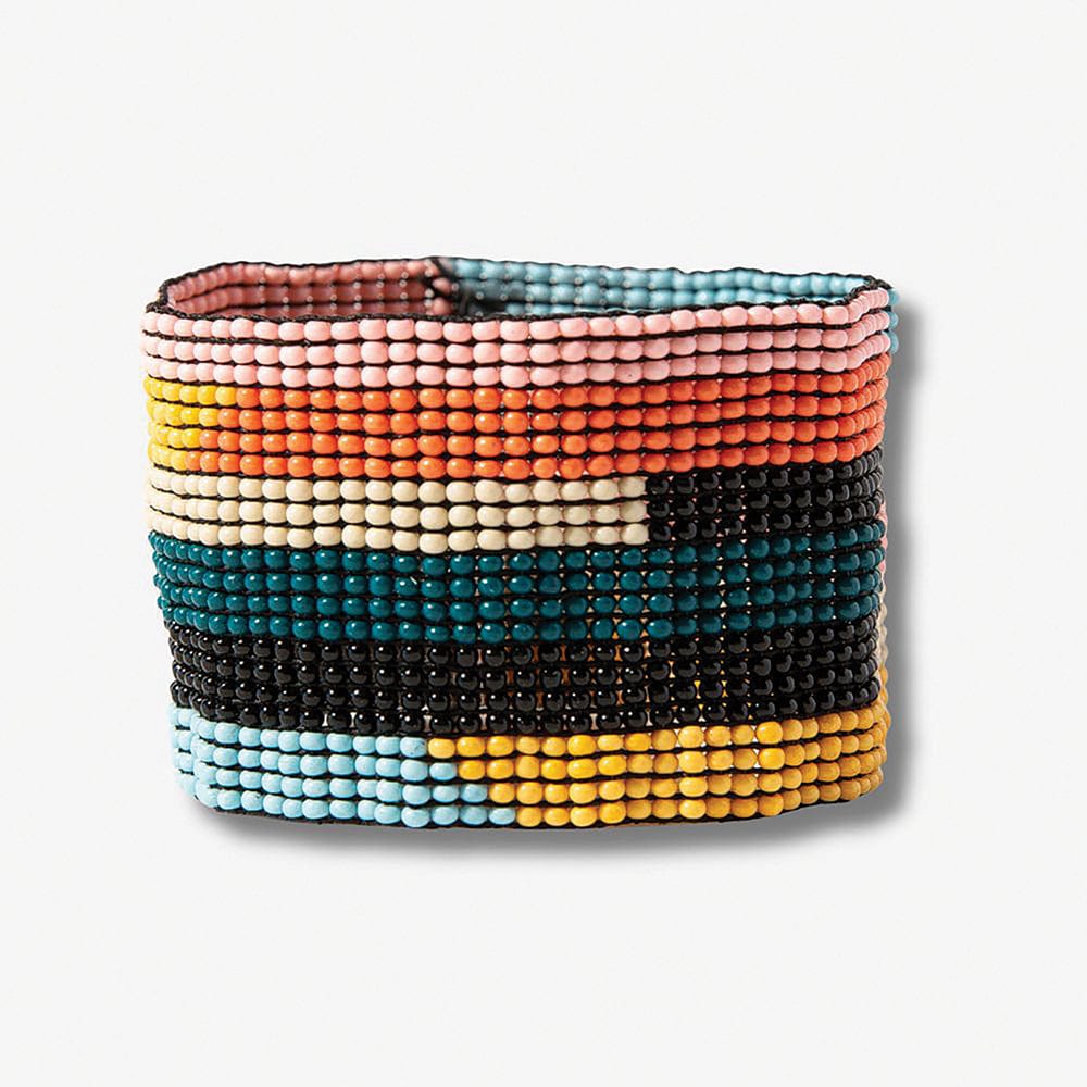 Penelope horizontal stripe design bracelet multicolor