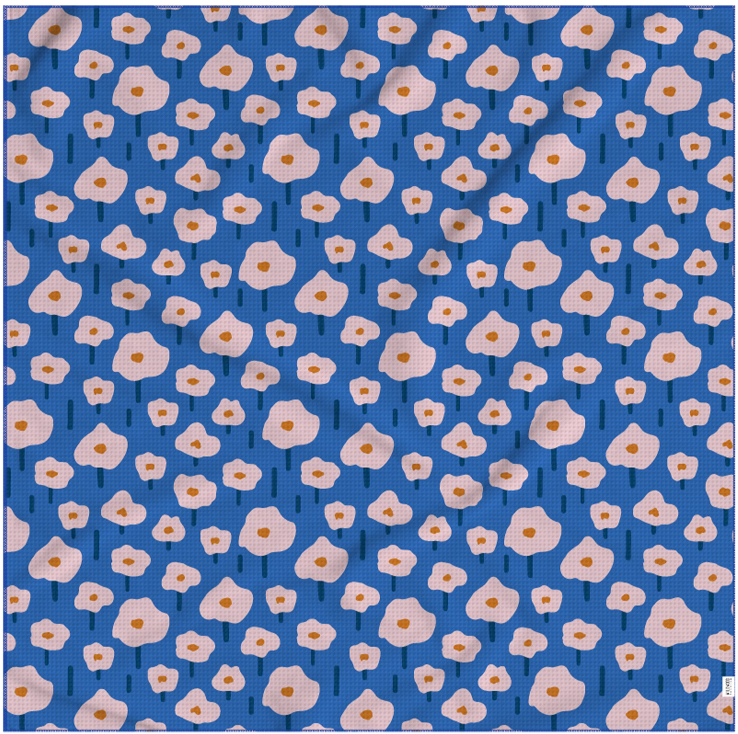 Blue Poppies Beach Blanket - Thumbnail 2