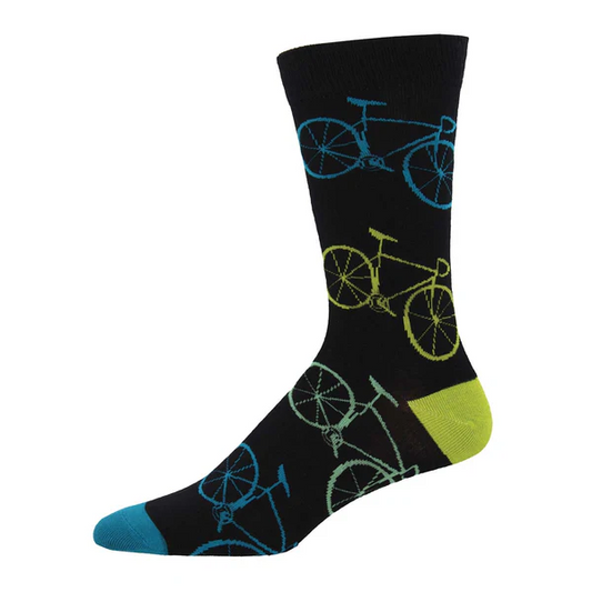 Socksmith - Fixie Black Socks - Men’s Black 10-13
