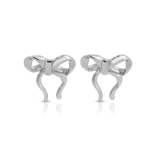 Splendid Iris - Organically Tied Bows on Velvet, Silver