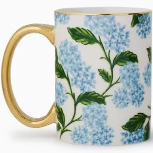 Hydrangea Porcelain Mug