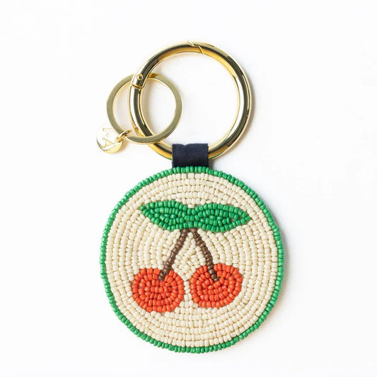 Seed Bead Bag Accessory | Cherries