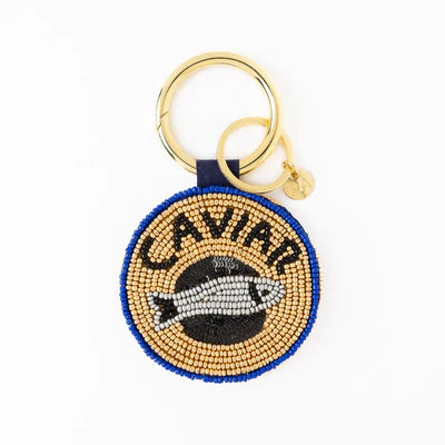 Seed Bead Bag Accessory | Caviar