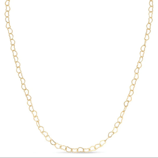 Love Unconditionally, Heart Chain Necklace