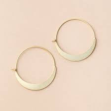 Scout Crescent Hoop/Gold Vermeil Earrings