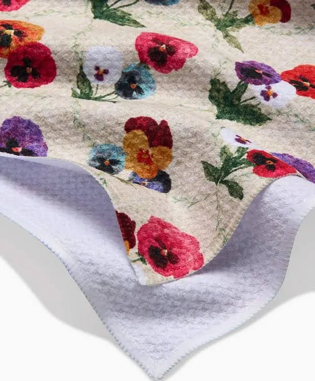 Bunch of Pansies Tea Towel