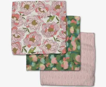 Peony Paradise Dishcloth Set