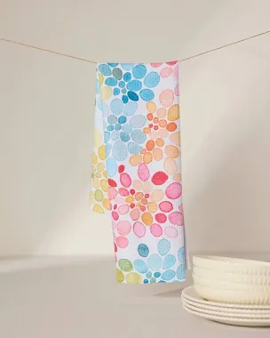 Bright Bouquet Tea Towel