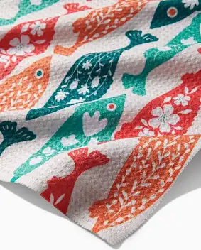 Swedish Fish Tea Towel