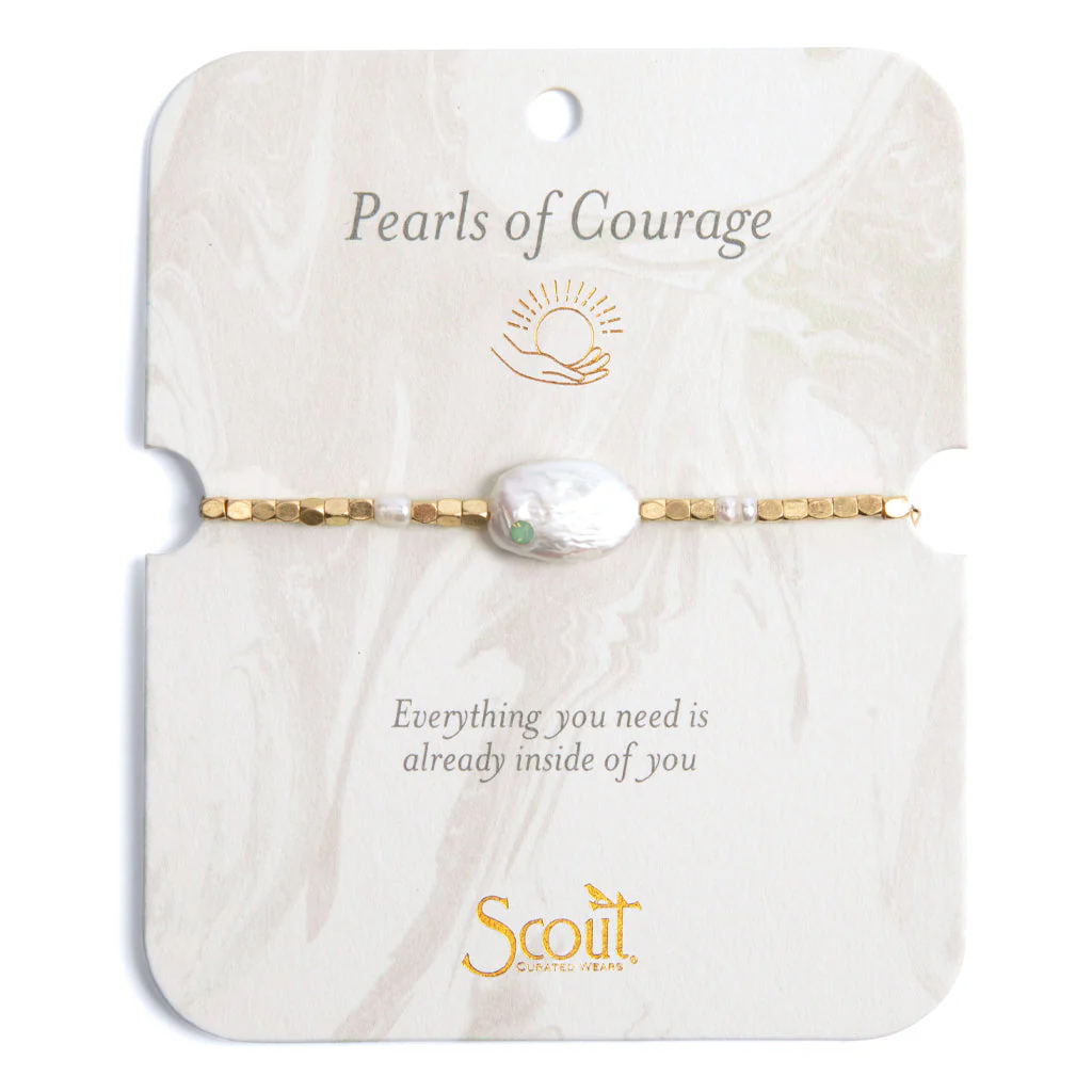 Scout Curated Wears - Pearl Affirmation - Courage/Gold