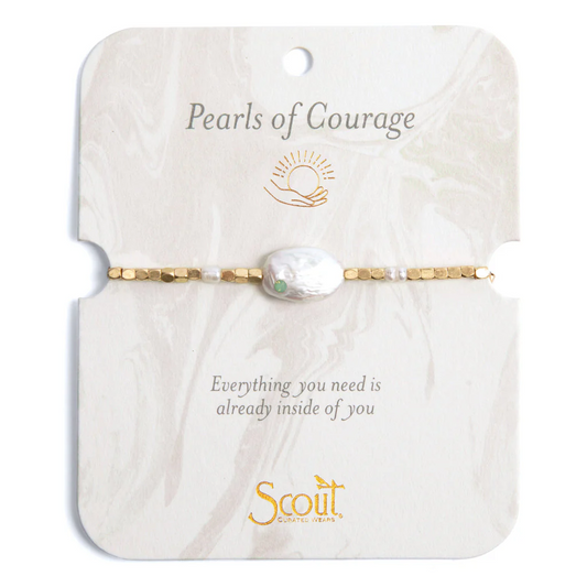 Scout Curated Wears - Pearl Affirmation - Courage/Gold