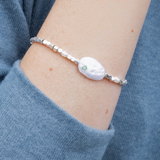 Scout Curated Wears - Pearl Affirmation - Courage/Silver