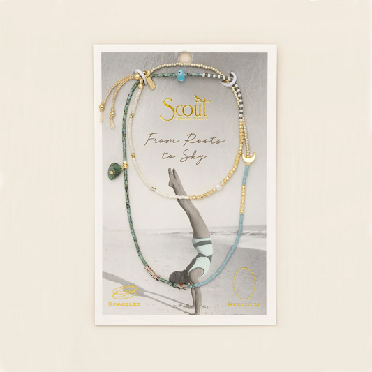 Scout Curated Wears - Mixed Media Wrap Bracelet/Necklace - Transformation