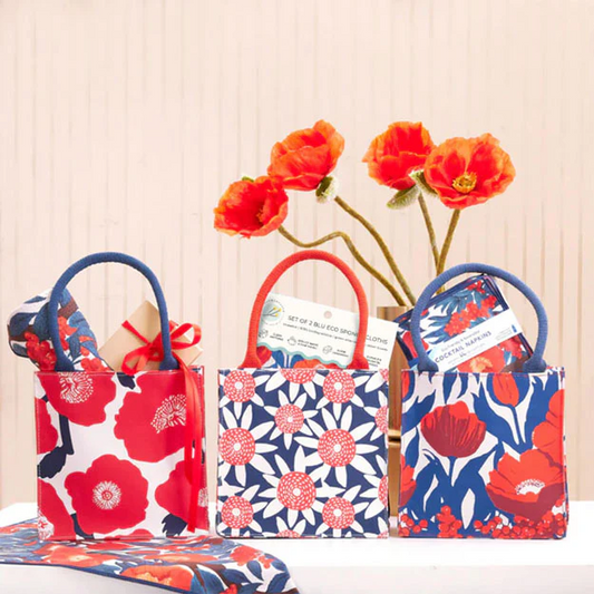 Rockflowerpaper - Poppies Reusable Itsy Bitsy Gift Bag