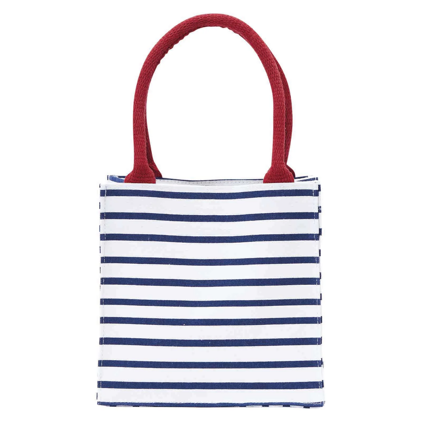 Rockflowerpaper - Bateau Stripe Navy Reusable Itsy Bitsy Gift Bag