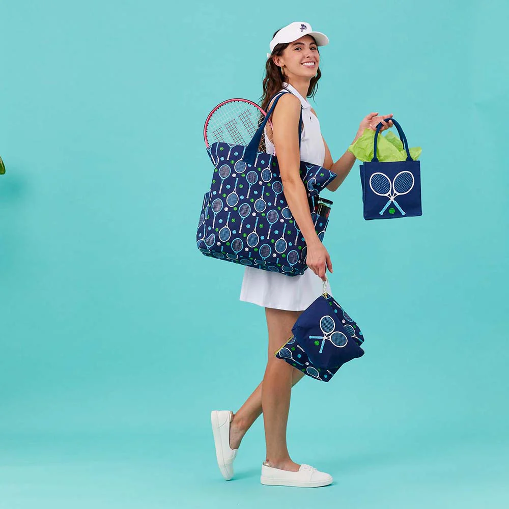 Rockflowerpaper - Tennis Large Canvas Pouch