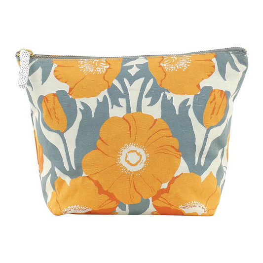 Rockflowerpaper - Icelandic Poppies Large Canvas Pouch