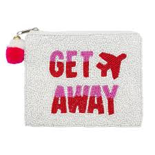 Get Away Beaded Coin Pouch
