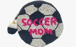 Soccer Mom Beaded Pouch