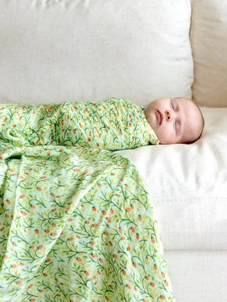 Strawberry Meadow Baby Swaddle