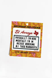 Mentally in Mexico Sticker