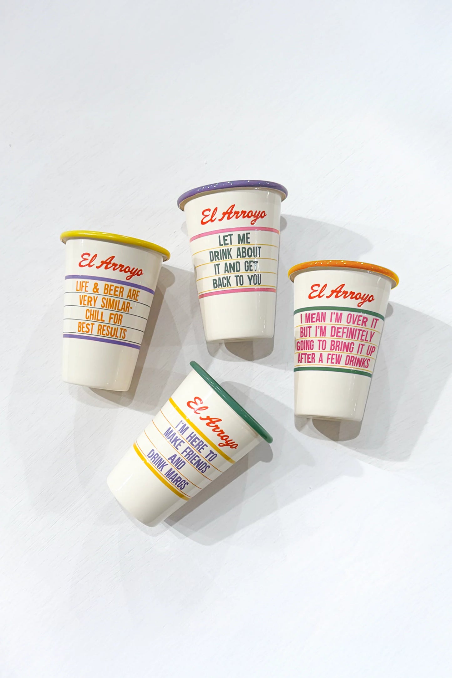 Make Friends-Enamel Marquee Cup