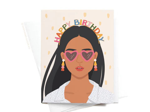 Happy Birthday Headband Greeting-Tan