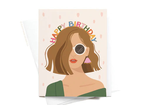 Happy Birthday Headband Greet Card - Fair