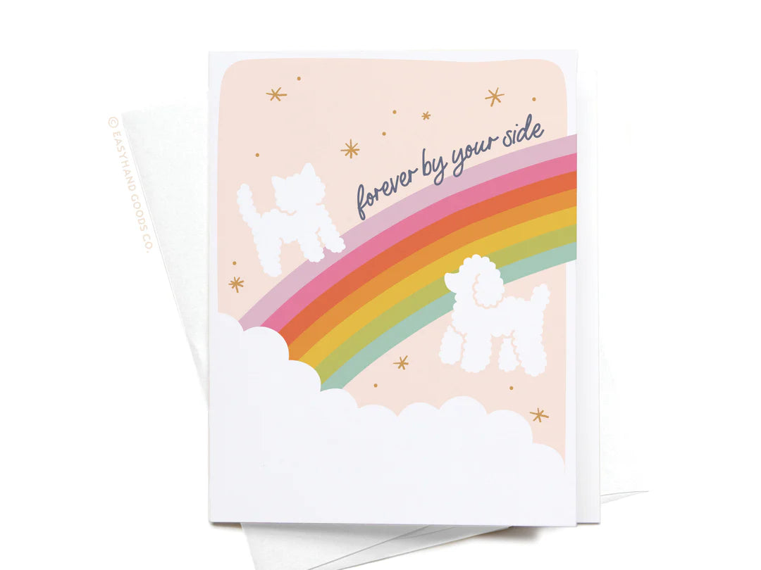 Forever By Your Side Rainbow Bridge Greeting Crad