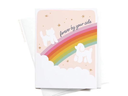 Forever By Your Side Rainbow Bridge Greeting Crad