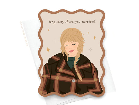 TS Era 9 Wavy Die Cut Notecard