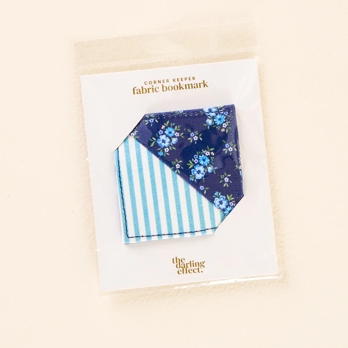 Corner Keeper Fabric Bookmark - Navy