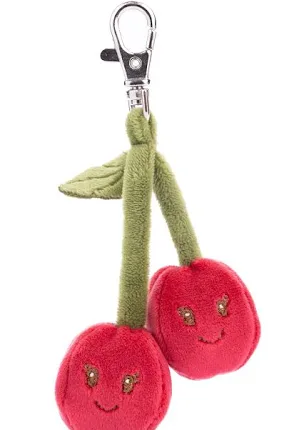 Strawberry (Red/Pink) and Cherry Bag Charms